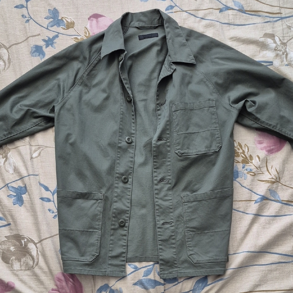 Uniqlo Men's Olive Shirt Jacket